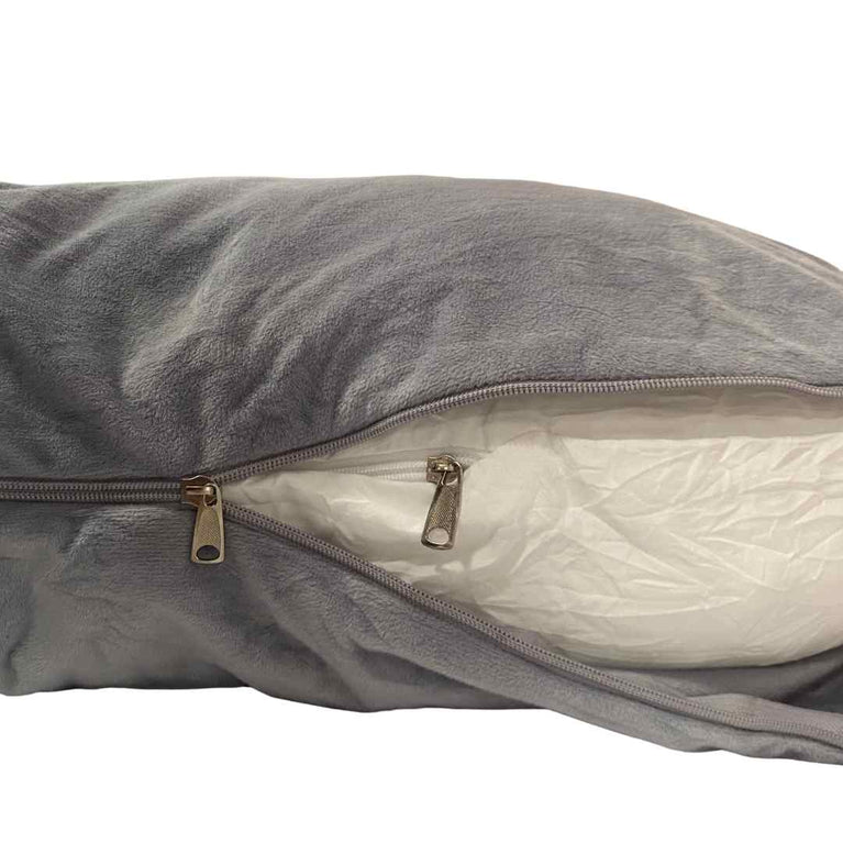 Maternity & Pregnancy U-Shaped Full Body Pillow - Velvet Grey