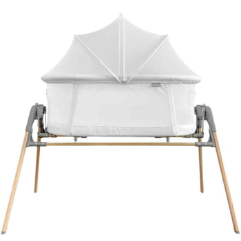 Teknum - 3-in-1 Baby Bassinet and Cradle with Mosquito Net - White