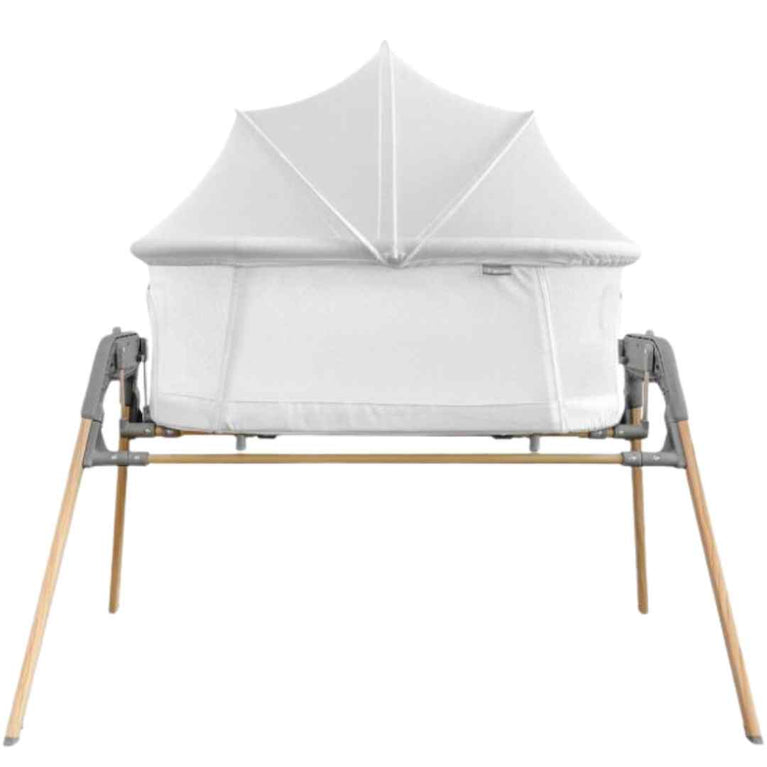 Teknum - 3-in-1 Baby Bassinet and Cradle with Mosquito Net - White