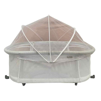 Teknum - 3-in-1 Baby Bassinet and Cradle with Mosquito Net - White