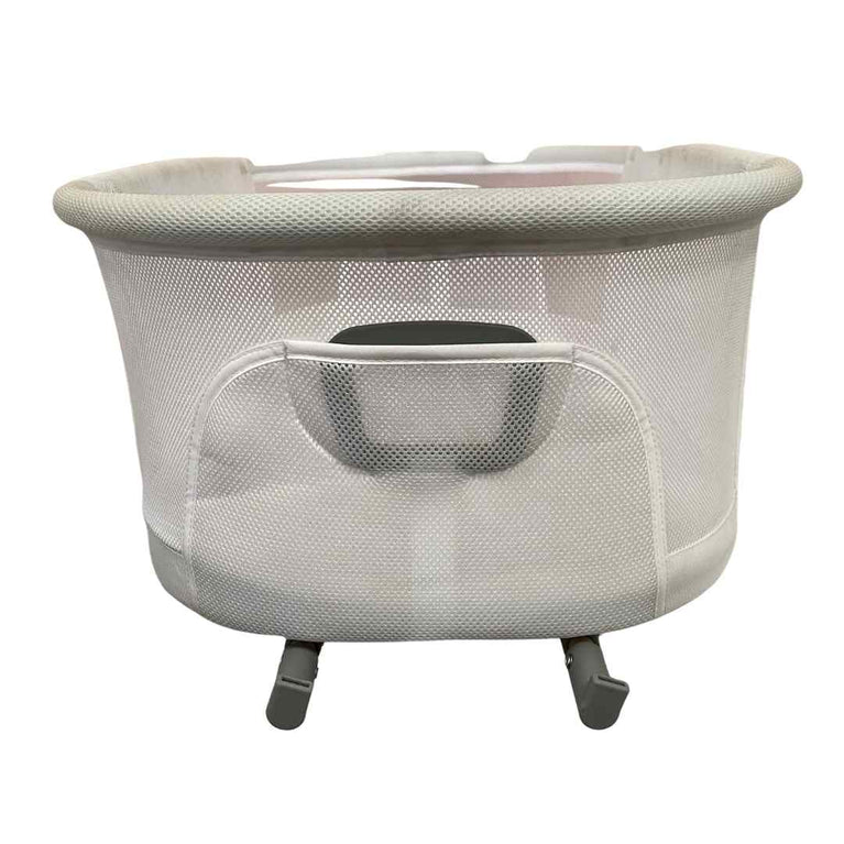 Teknum - 3-in-1 Baby Bassinet and Cradle with Mosquito Net - White