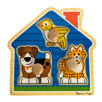 Melissa & Doug Animals Jumbo Knob Wooden Puzzle