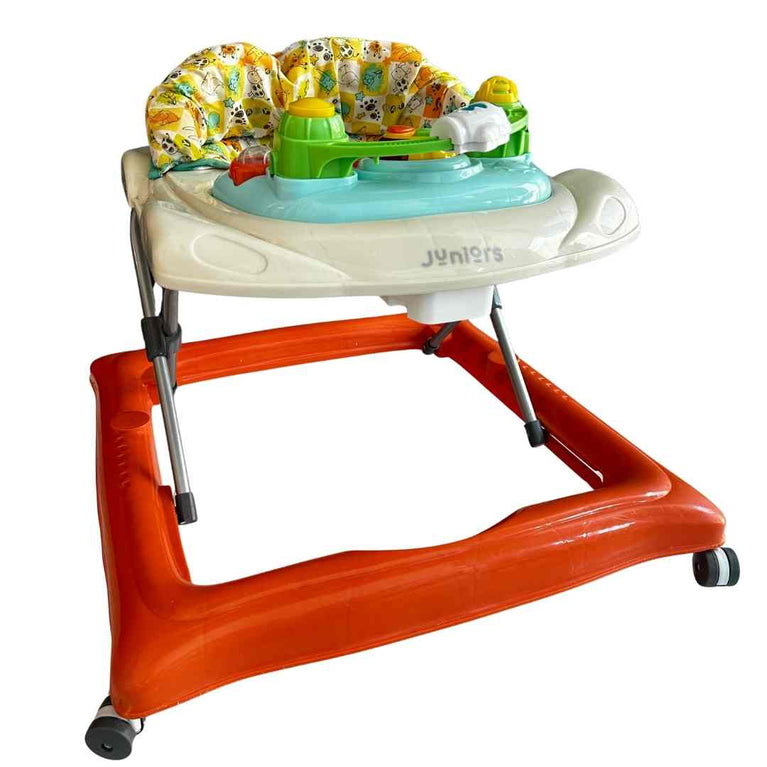 Juniors Crown Printed Baby Walker with Toys