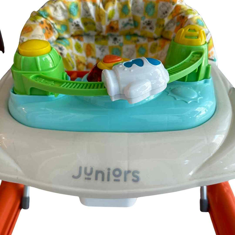 Juniors Crown Printed Baby Walker with Toys