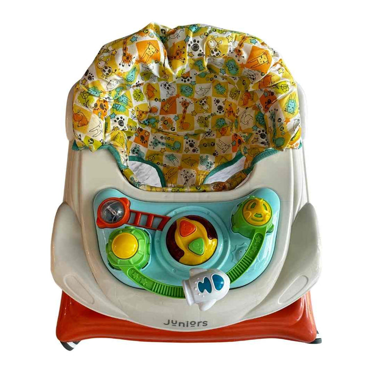 Juniors Crown Printed Baby Walker with Toys