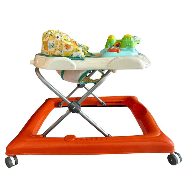 Juniors Crown Printed Baby Walker with Toys