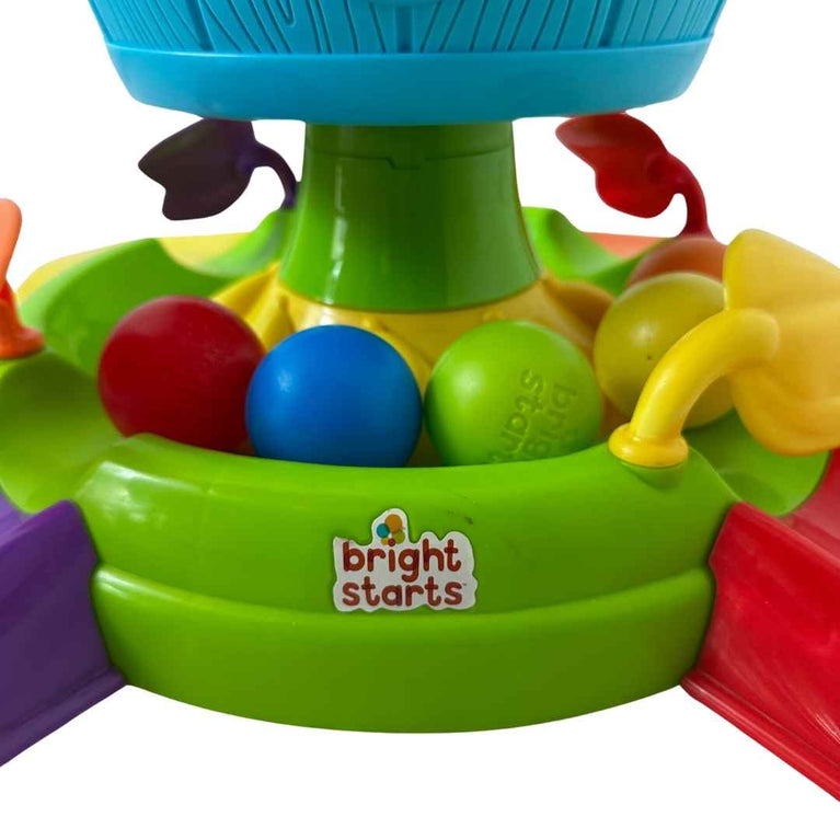 Bright Starts Hide 'n Spin Monkey Ball Popper Musical Activity Toy