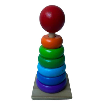 Melissa & Doug Rainbow Wooden Stacking Toy