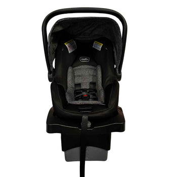 Evenflo LiteMax Pro Series Infant Car Seat with SafeMax Base (2019)- Grey