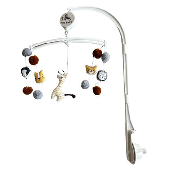 Wild Animals Baby Musical Mobile for Crib - Foret Enchantee