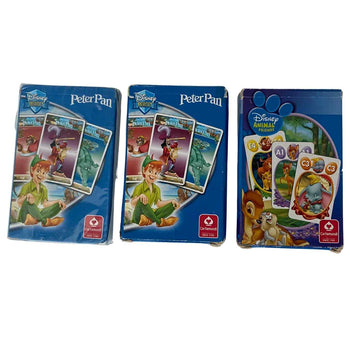 Cartamundi Disney Heroes Cards Game (2x Peter Pan , 1x Animal Friends) - Pack of 3