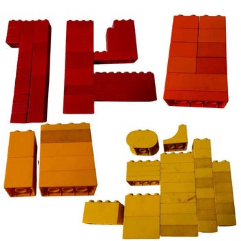 LEGO DUPLO Bricks Assorted Colous & Building Plates - 227 pieces