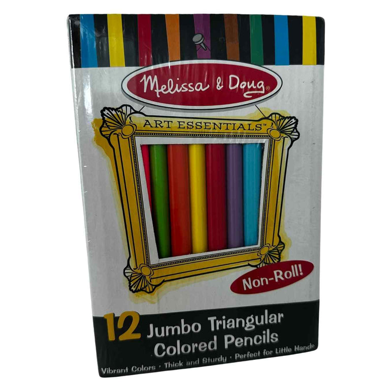 Melissa & Doug Jumbo Triangular Colored Pencils - 12 pack