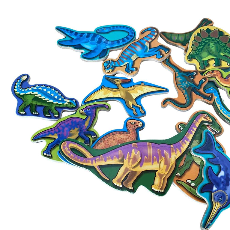 Melissa and Doug Wooden Dinosaur Magnets - 20 pcs