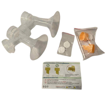 Maymom Breast shields with Valves and Membranes Set - 24 mm