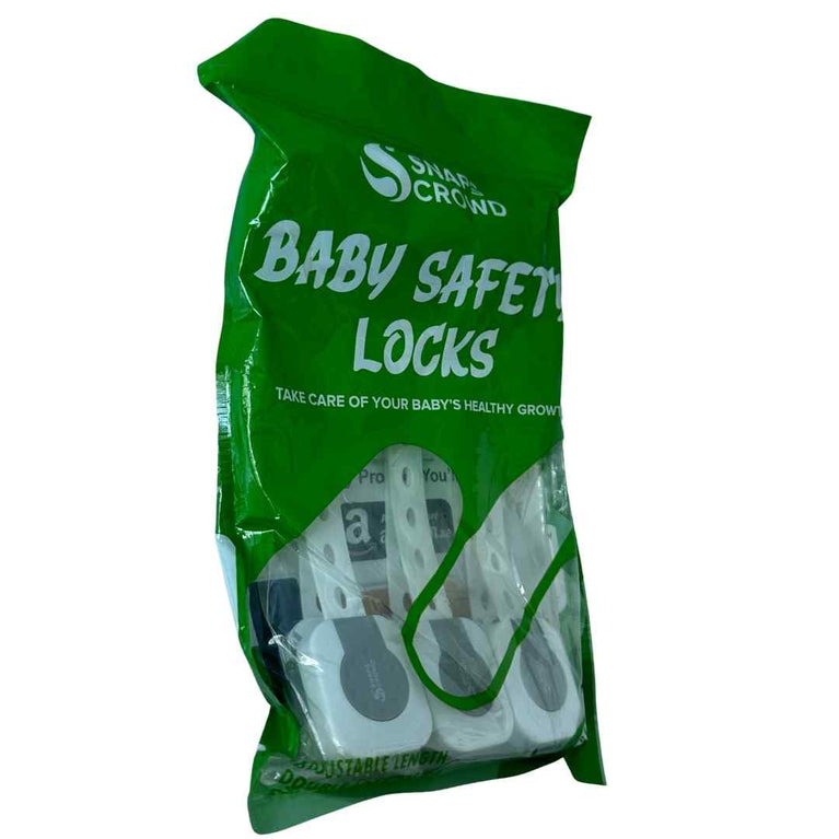 SnapsCrowd Baby Safety locks with Adjustable strap - 6 Pack