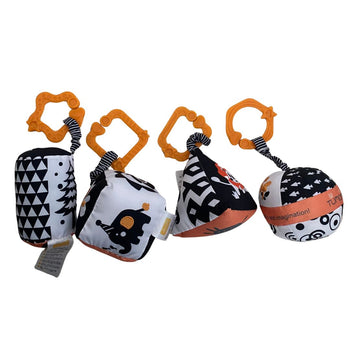 Tumama Hanging High Contrast Rattle Set for Newborns  (4 Pack)