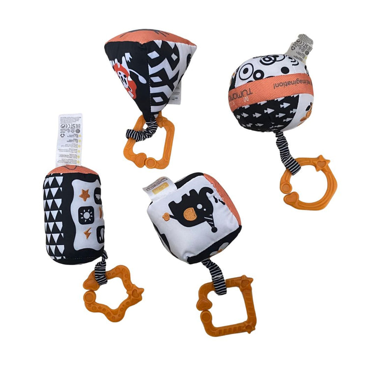 Tumama Hanging High Contrast Rattle Set for Newborns  (4 Pack)