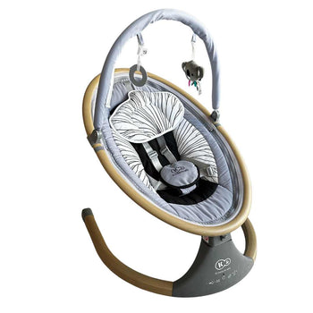 KinderKraft Luli Up Electric Baby Rocker - Wooden Forest