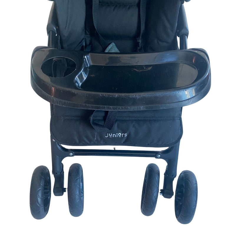 Juniors Tandem Baby Twin Stroller with Canopy - Cadet Blue