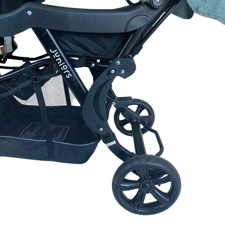 Juniors Tandem Baby Twin Stroller with Canopy - Cadet Blue