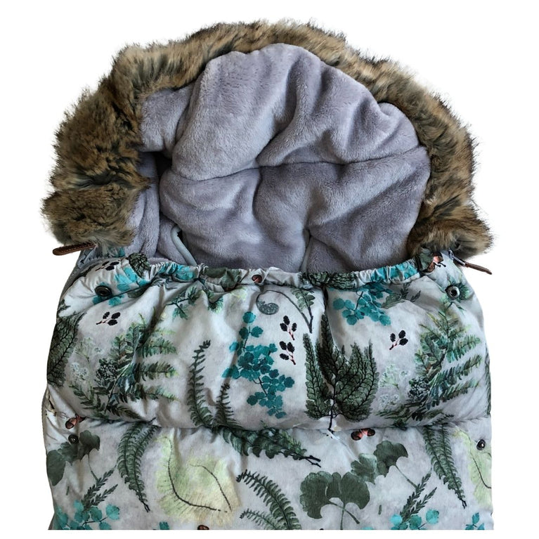 Elodie Winter Sleeping Bag / Footmuff- Forest Flora