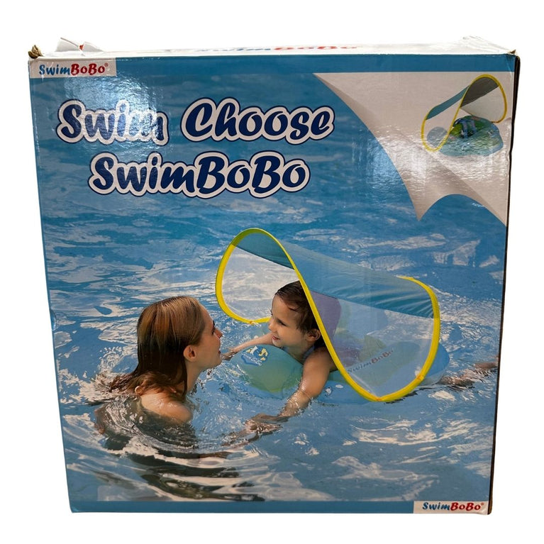 Swim Bobo Inflatable Baby Swim Float with Sun Canopy - Small