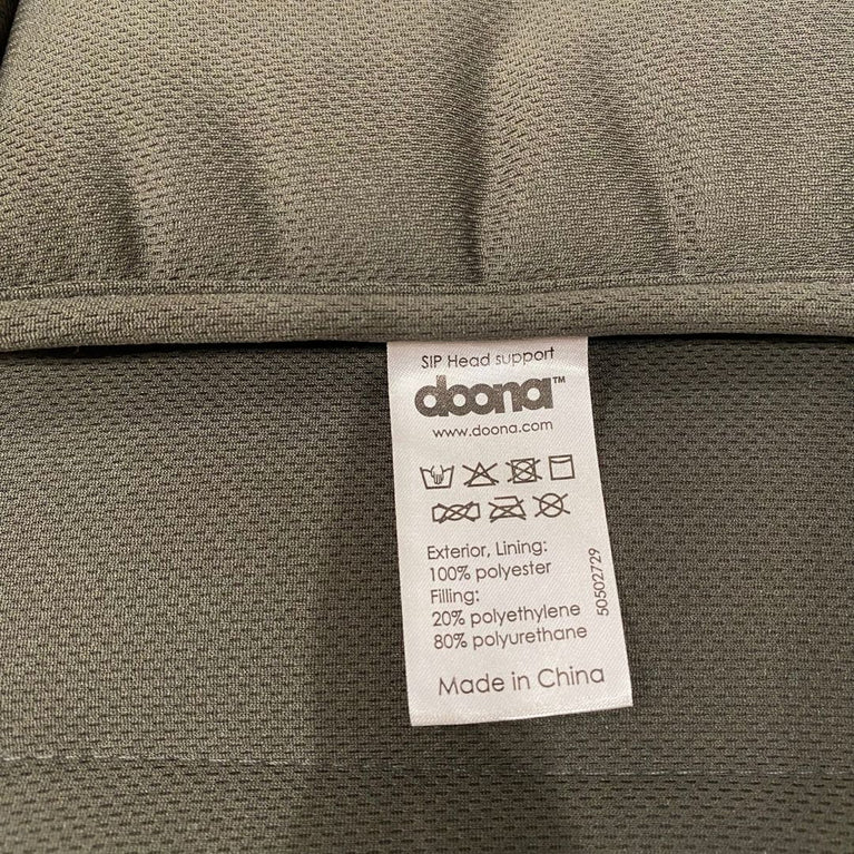 Doona Head Support and Infant Insert for Doona Car Seat / Stroller - Grey