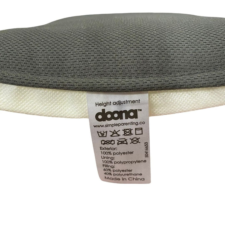 Doona Head Support and Infant Insert for Doona Car Seat / Stroller - Grey