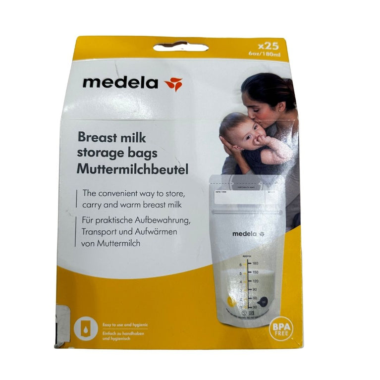 Medela Breast Milk Storage Bags (180 ml) - Pack of 25