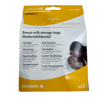 Medela Breast Milk Storage Bags (180 ml) - Pack of 25