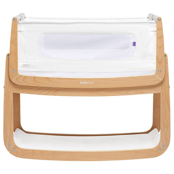 Snuz - SnuzPod 4 Crib - Natural with Mattress Protector and 2 Fitted Sheets (Colour Rainbow)