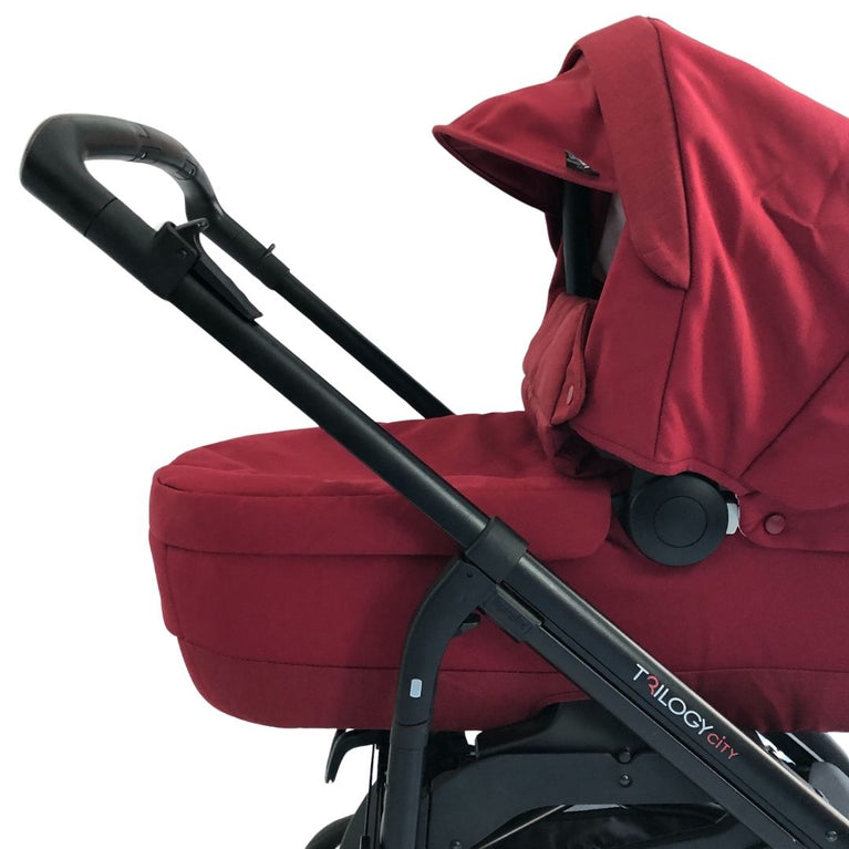 Inglesina Trilogy City 3-in-1 Stroller + Bassinet Bundle - Intense Red (2017)