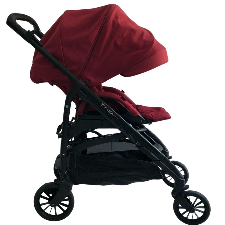 Inglesina Trilogy City 3-in-1 Stroller + Bassinet Bundle - Intense Red (2017)