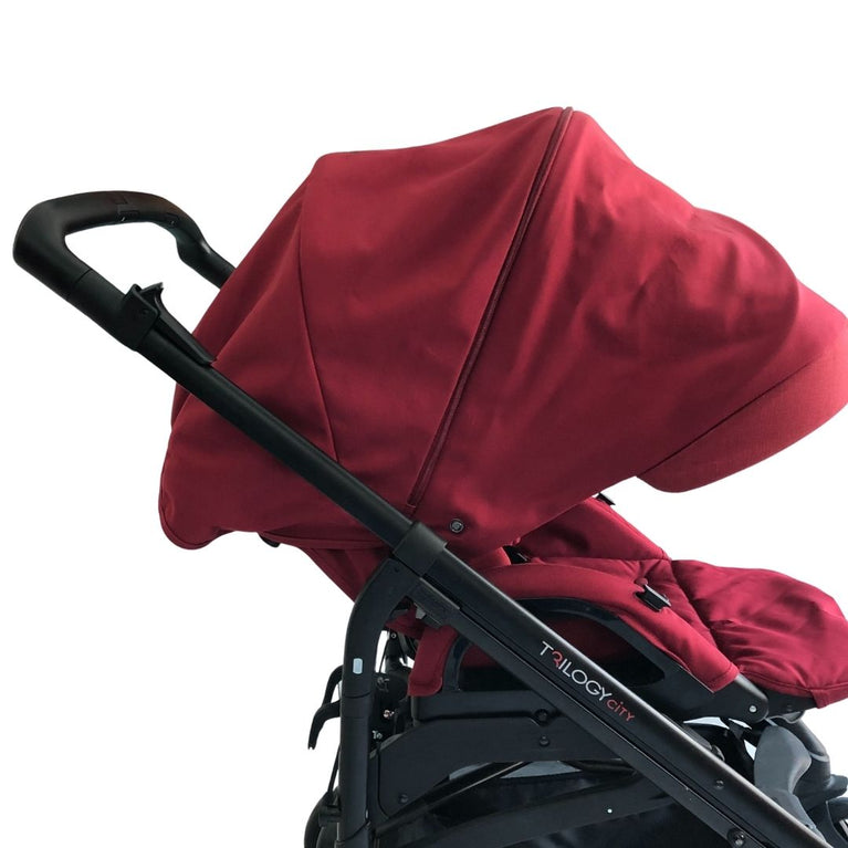 Inglesina Trilogy City 3-in-1 Stroller + Bassinet Bundle - Intense Red (2017)