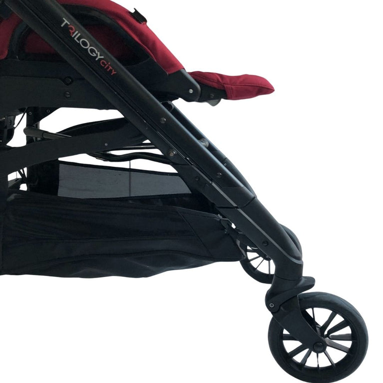 Inglesina Trilogy City 3-in-1 Stroller + Bassinet Bundle - Intense Red (2017)