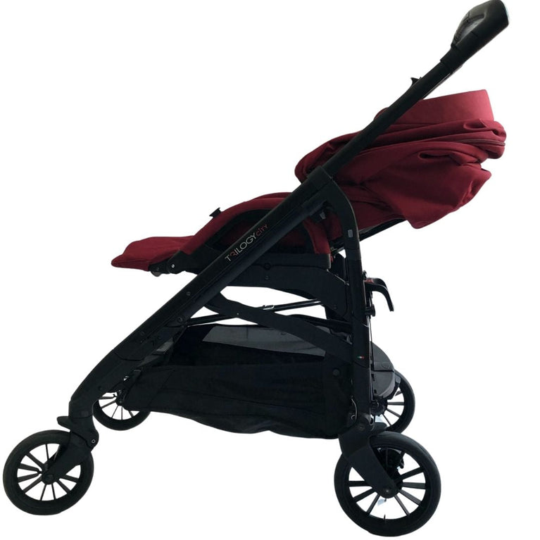 Inglesina Trilogy City 3-in-1 Stroller + Bassinet Bundle - Intense Red (2017)