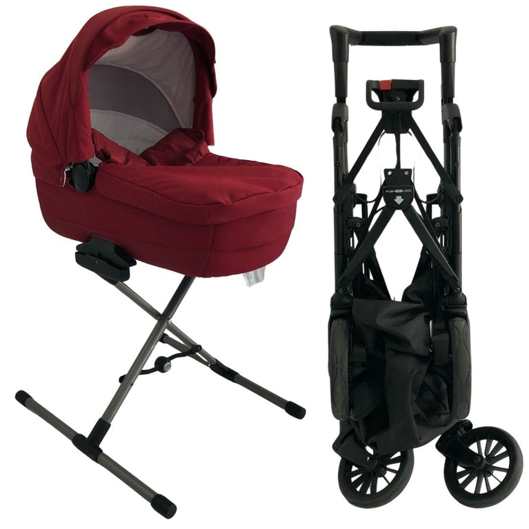 Inglesina Trilogy City 3-in-1 Stroller + Bassinet Bundle - Intense Red (2017)