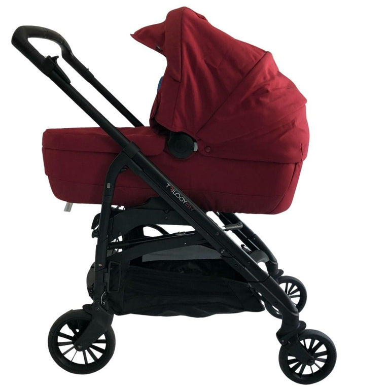 Inglesina Trilogy City 3-in-1 Stroller + Bassinet Bundle - Intense Red (2017)