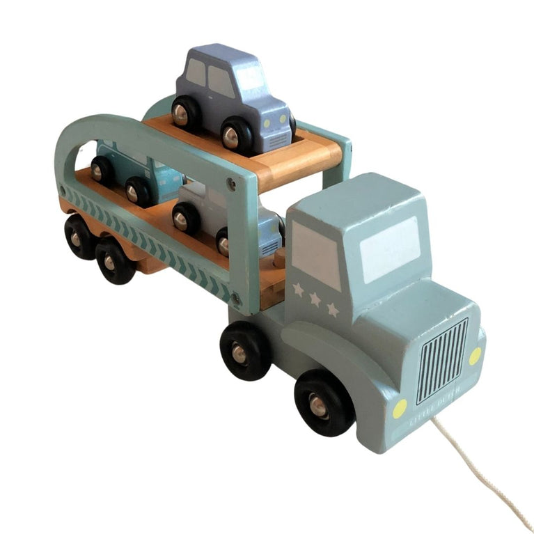 Little Dutch Wooden Transporter Truck with Vehicles