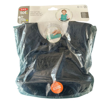 Oxo Tot Roll-Up Bib - Navy Blue (Pack of 1)