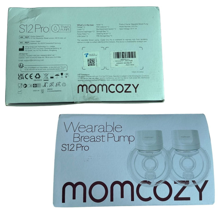 Momcozy Wearable Double Breast Pump S12 Pro - White