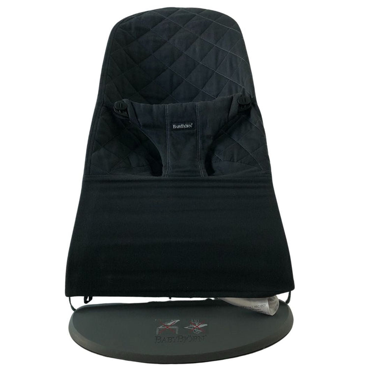 BabyBjorn Bliss Woven Baby Bouncer - Cotton Black