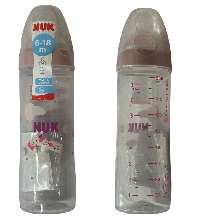 Nuk New Classic Baby Bottle 250ml - Pink