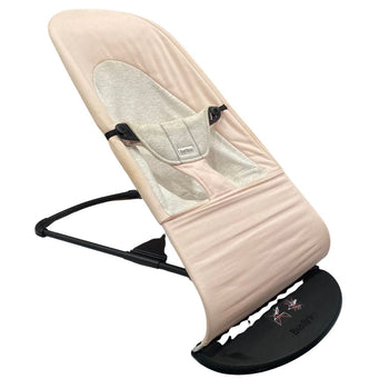 BabyBjorn Bouncer Balance Soft, Cotton and Jersey - Light Pink and Gray