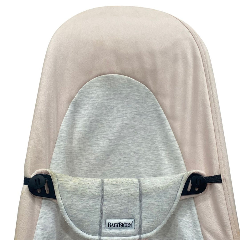 BabyBjorn Bouncer Balance Soft, Cotton and Jersey - Light Pink and Gray