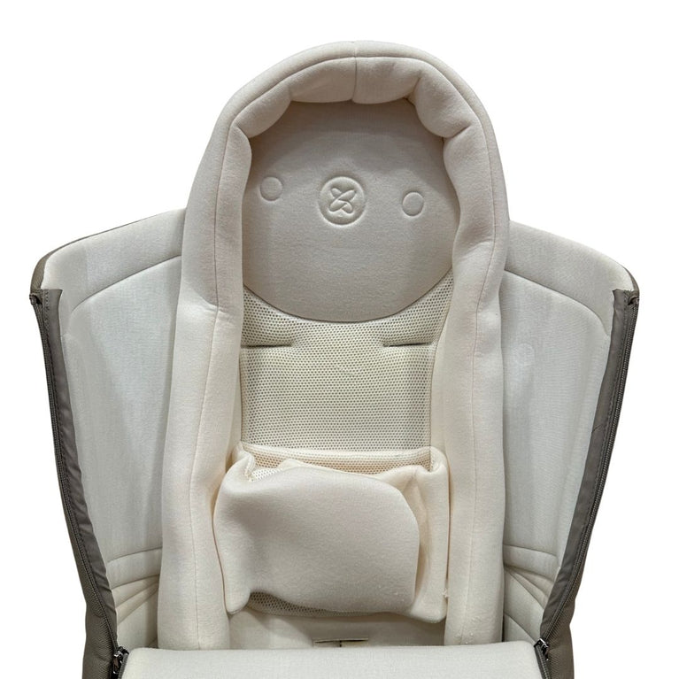 Silver Cross Dune Pushchair with Newborn Pod - Stone & Car Seat Adapters