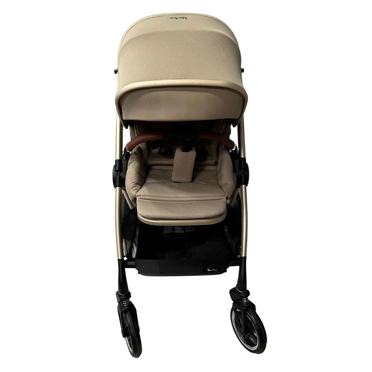 Silver Cross Dune Pushchair with Newborn Pod - Stone & Car Seat Adapters