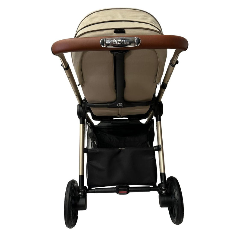 Silver Cross Dune Pushchair with Newborn Pod - Stone & Car Seat Adapters