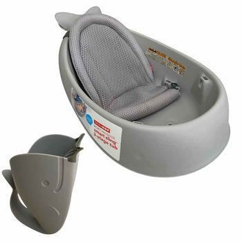 Skip Hop Moby Smart Sling 3-Stage Tub + Moby Waterfall Rinser - Grey